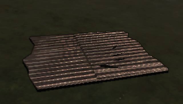 Tattered metal sheet